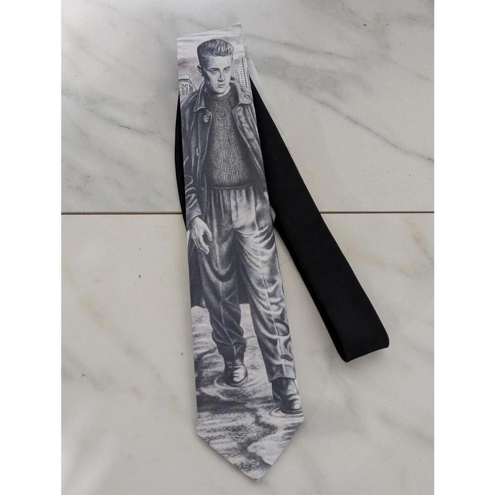 Ralph Marlin James Dean Graphic Tie - Vintage 1991
